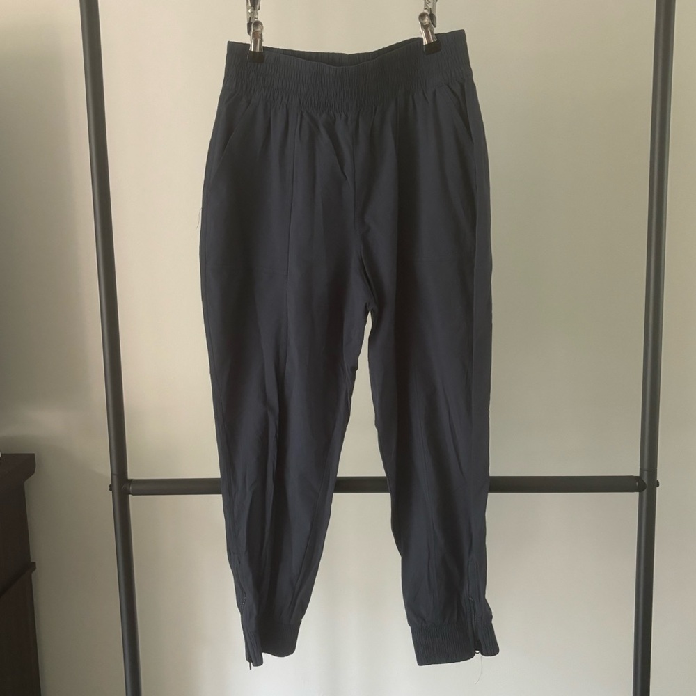 Calia brand, size medium work pants joggers, color: navy blue